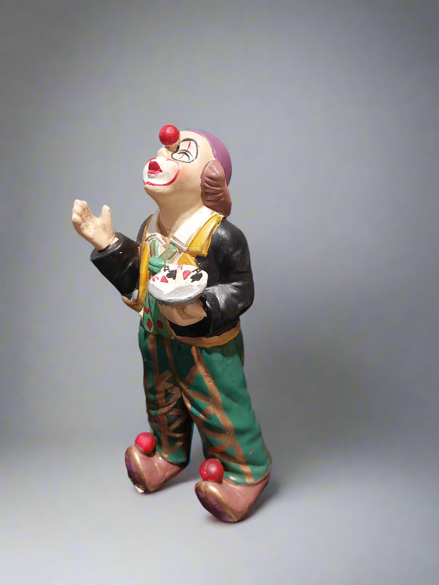 Clown Kartenspieler Porzellan
