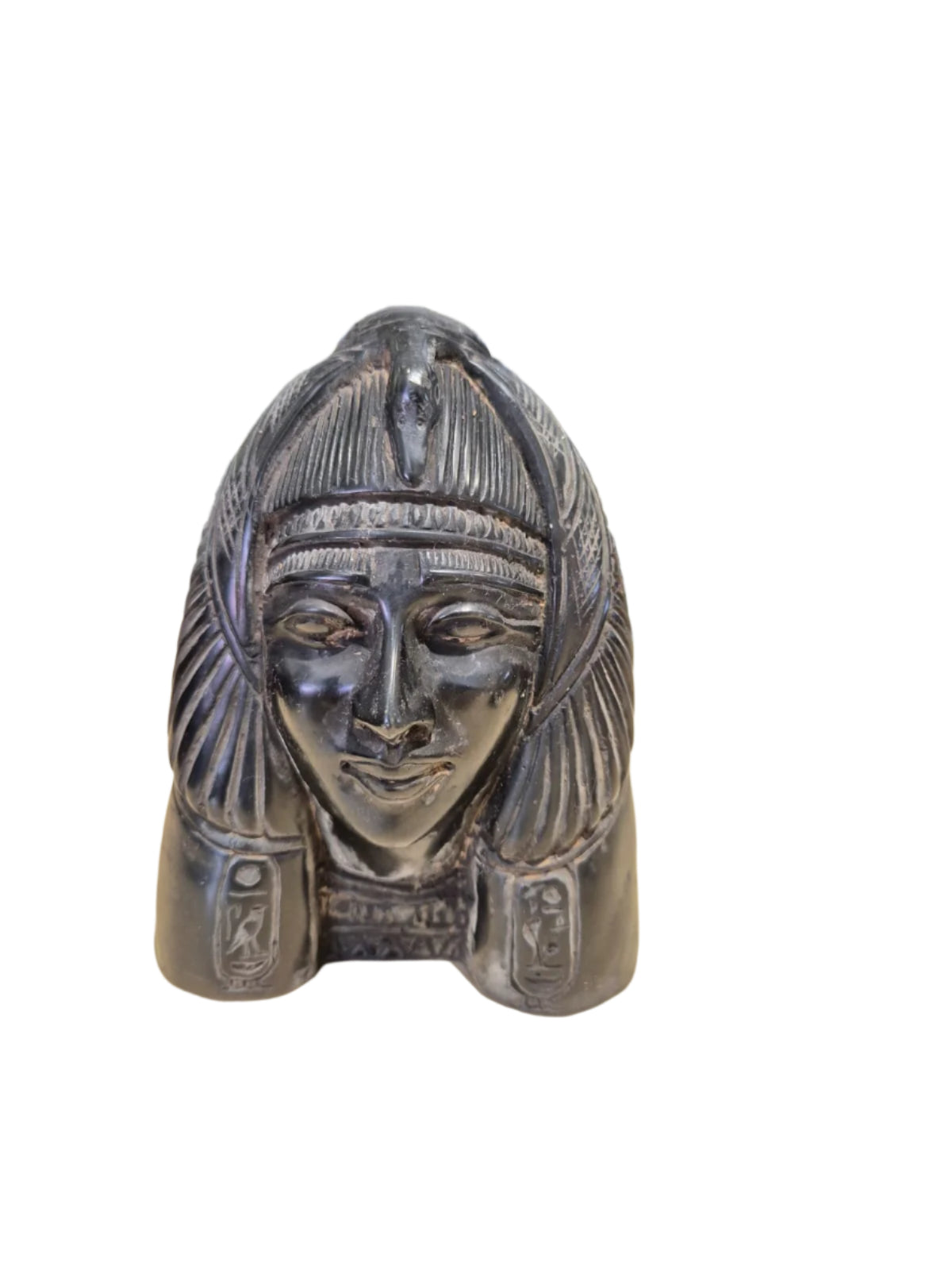 Ägyptische Pharao Schwarzkopf Figur massiv
