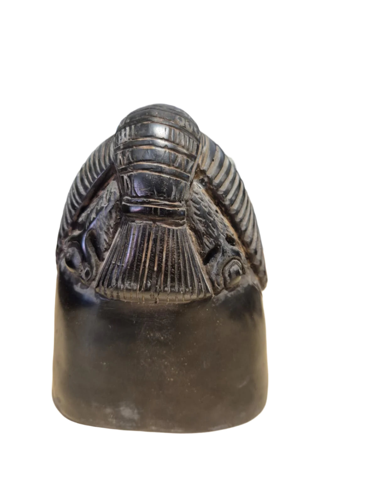 Ägyptische Pharao Schwarzkopf Figur massiv