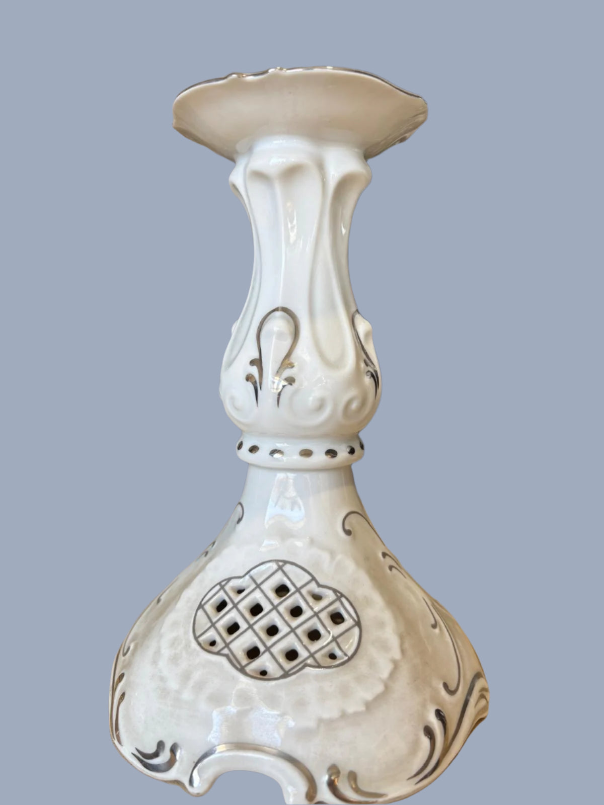 Porzellan Pirkenhammer Set Kerzenständer ca. 19cm hoch