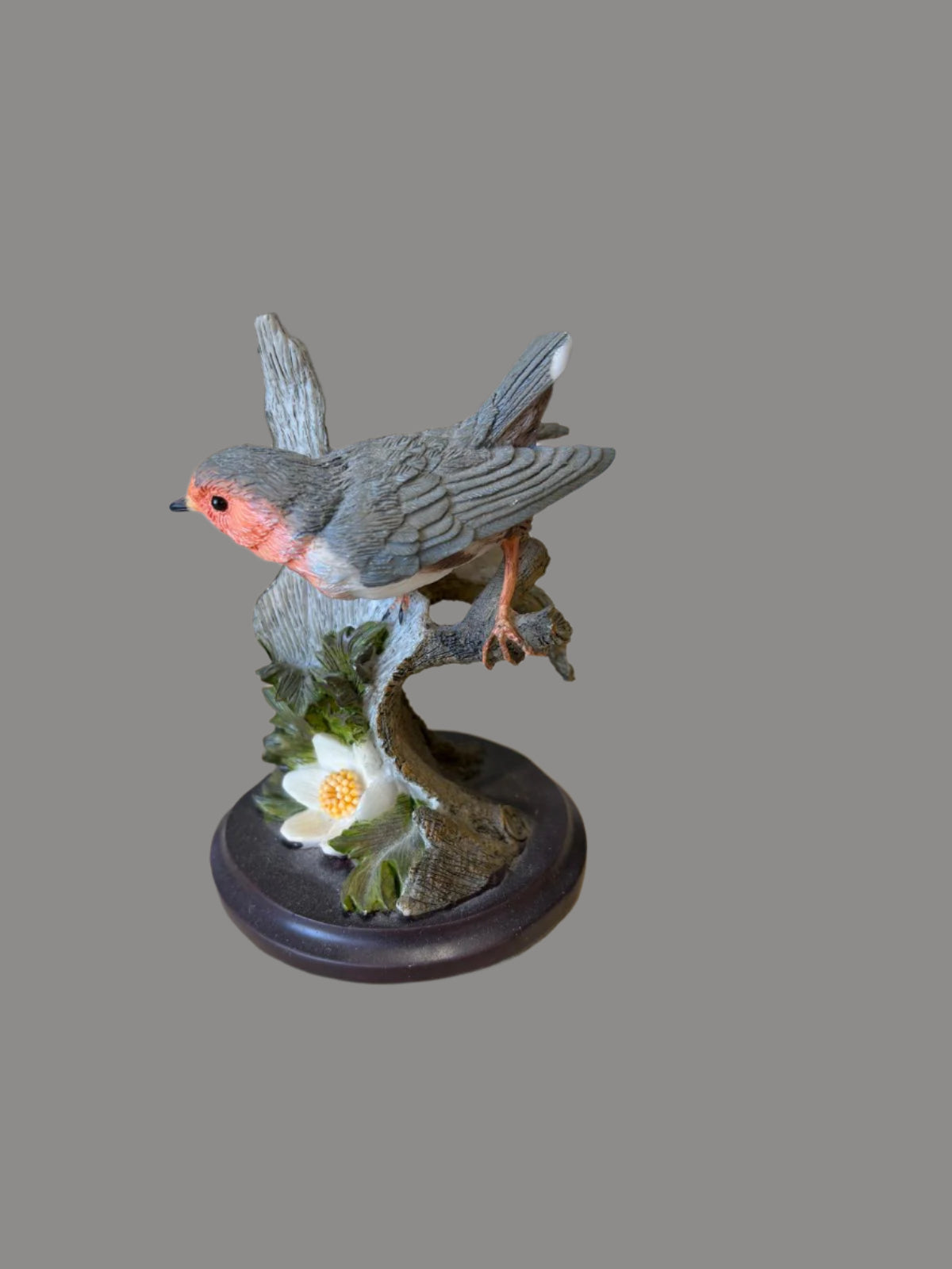 Rotkelchen Vogel Skulptur ca. 8cm