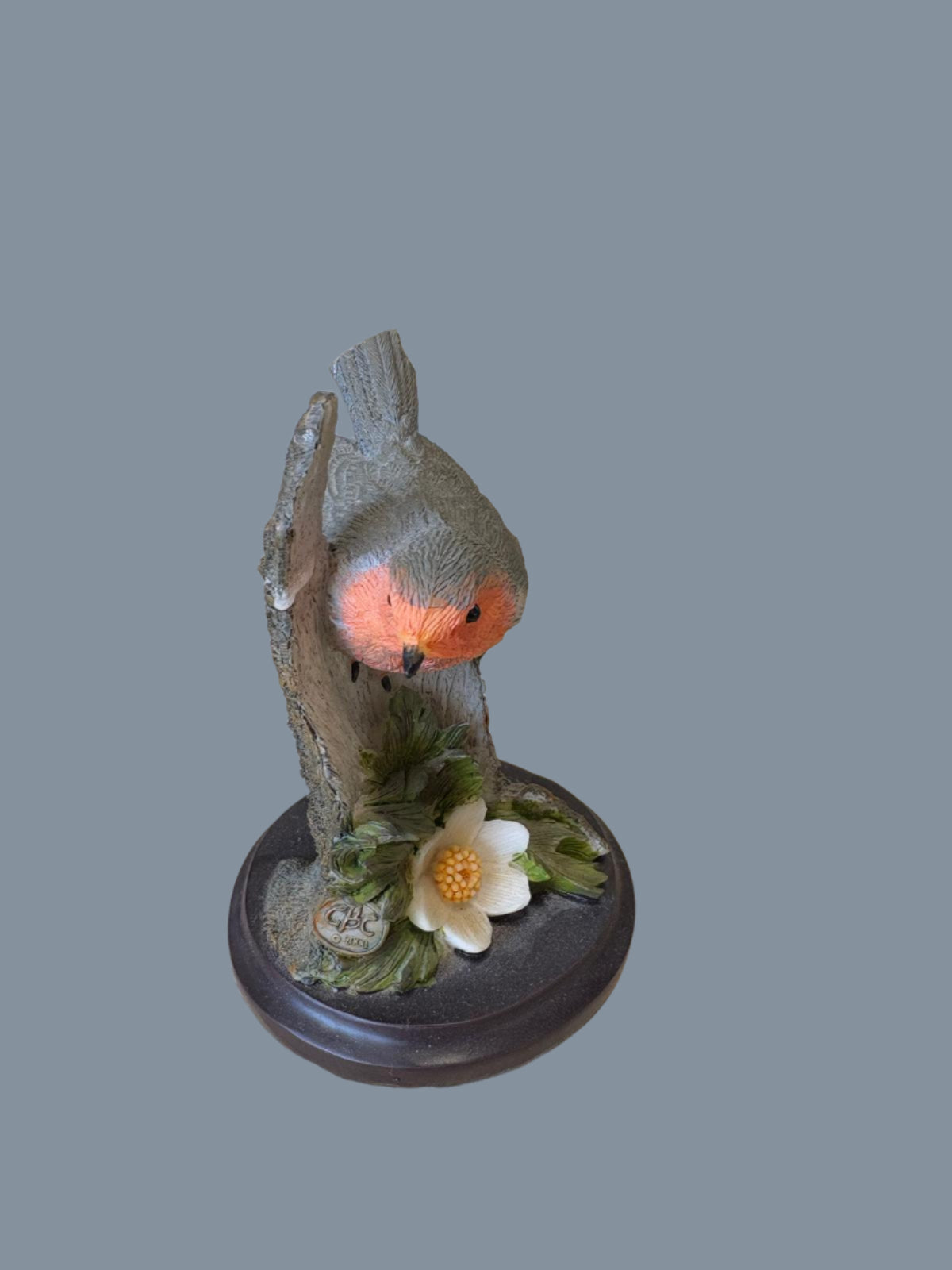 Rotkelchen Vogel Skulptur ca. 8cm