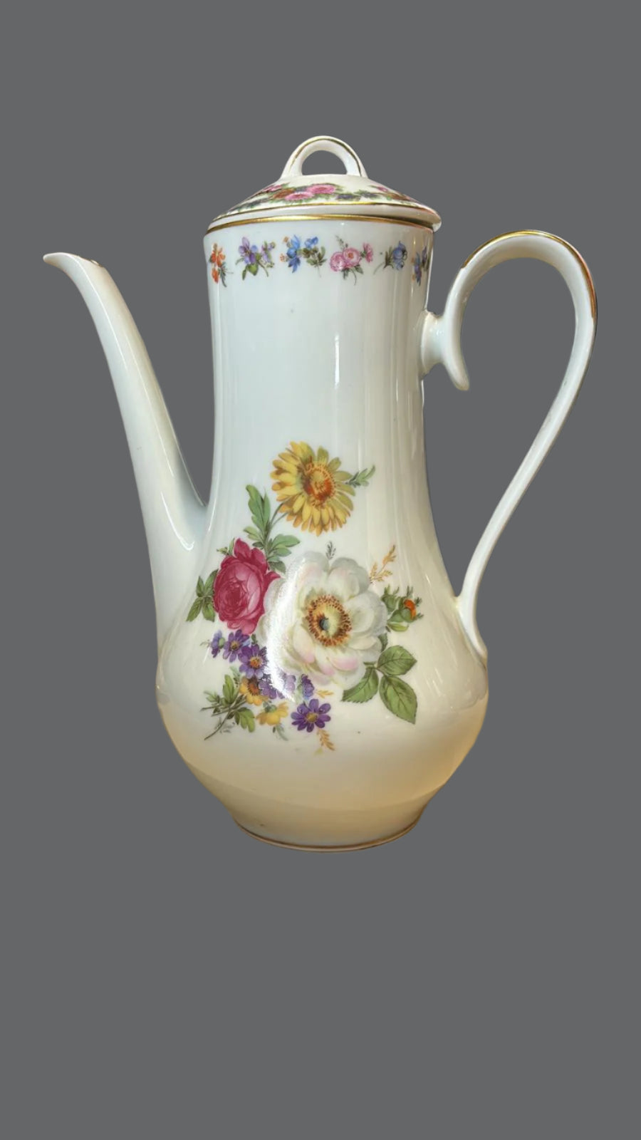 Porzellan Kaffeekanne ca. 22 cm