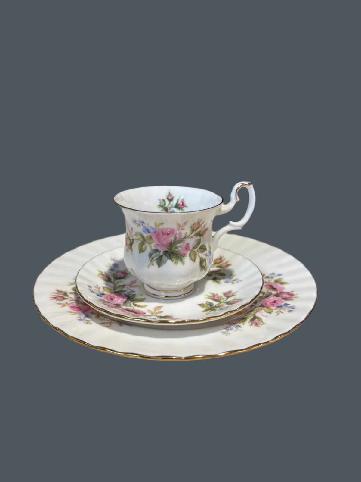 Porzellan Kaffeeservice mit Blumenmuster