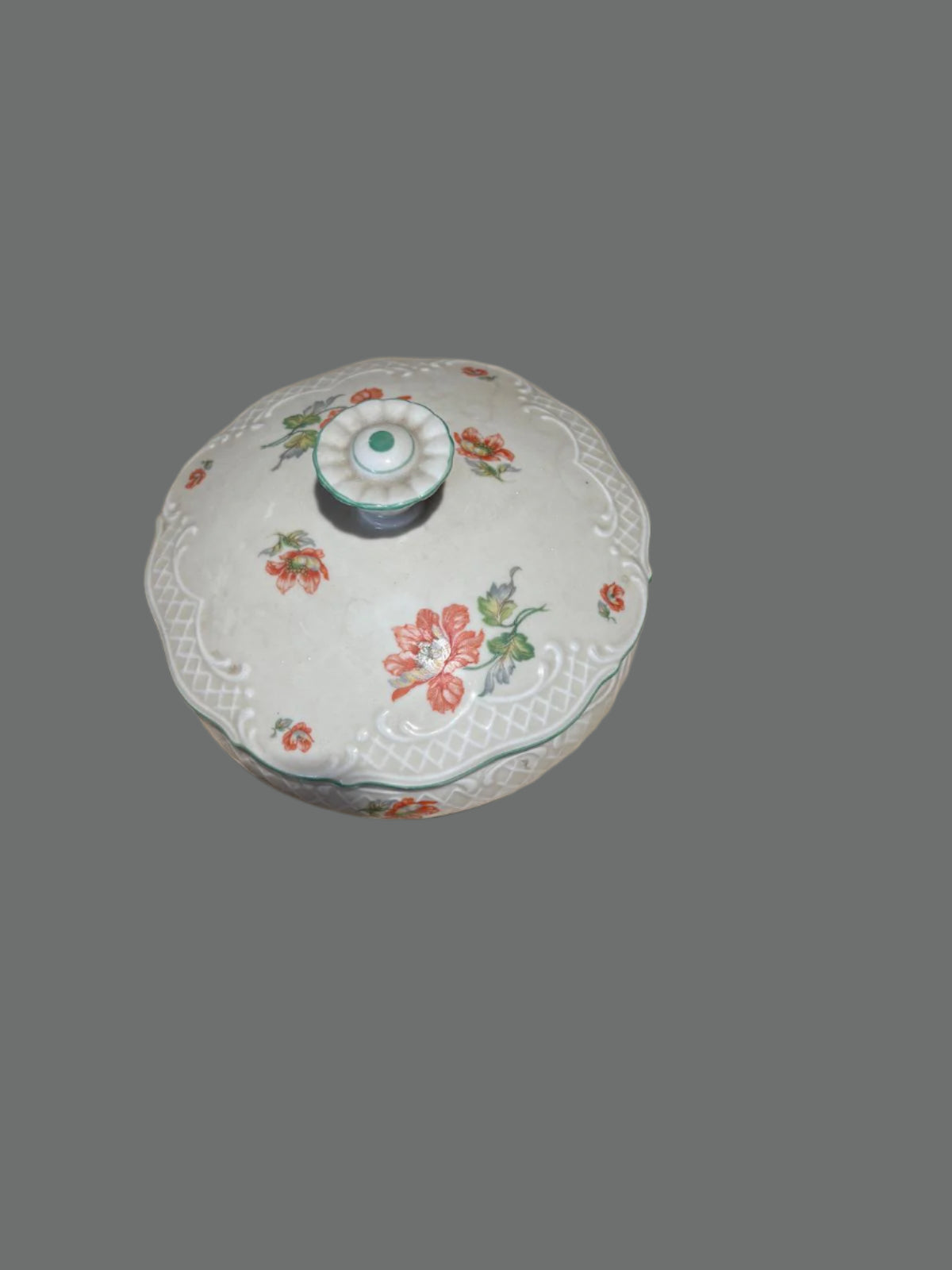 Porzellan Schüssel mit Blumendesign ca. 10 cm