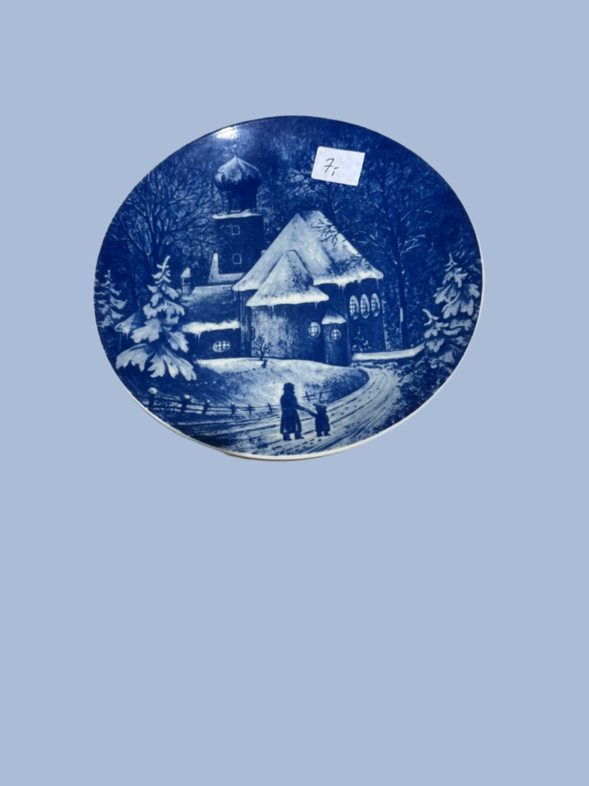 Wandteller " Kirche von Kochel am See" ca. 20 cm