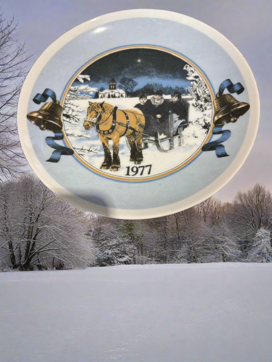 Weihnachts-Wandteller 1977 ca. 20 cm