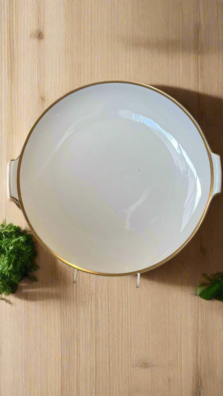 Küchenteller mit Goldrand ca. 28 cm