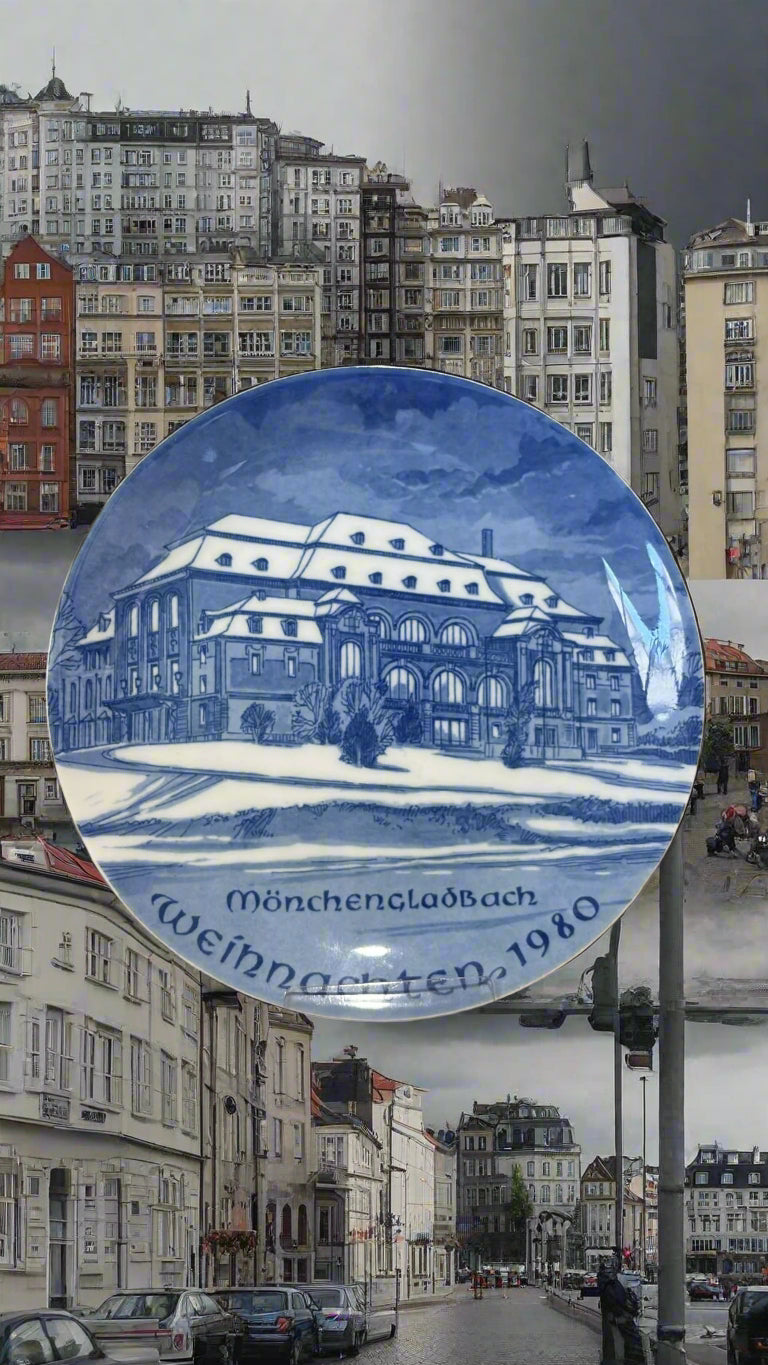 Porzellanteller Mönchengladbach 1980 ca. 20 cm