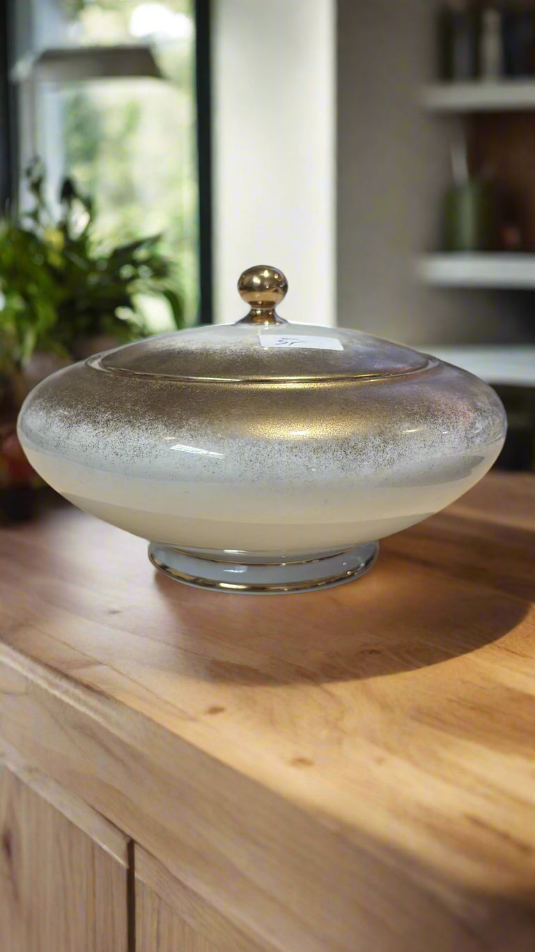 Porzellan Dose ca. 11 cm