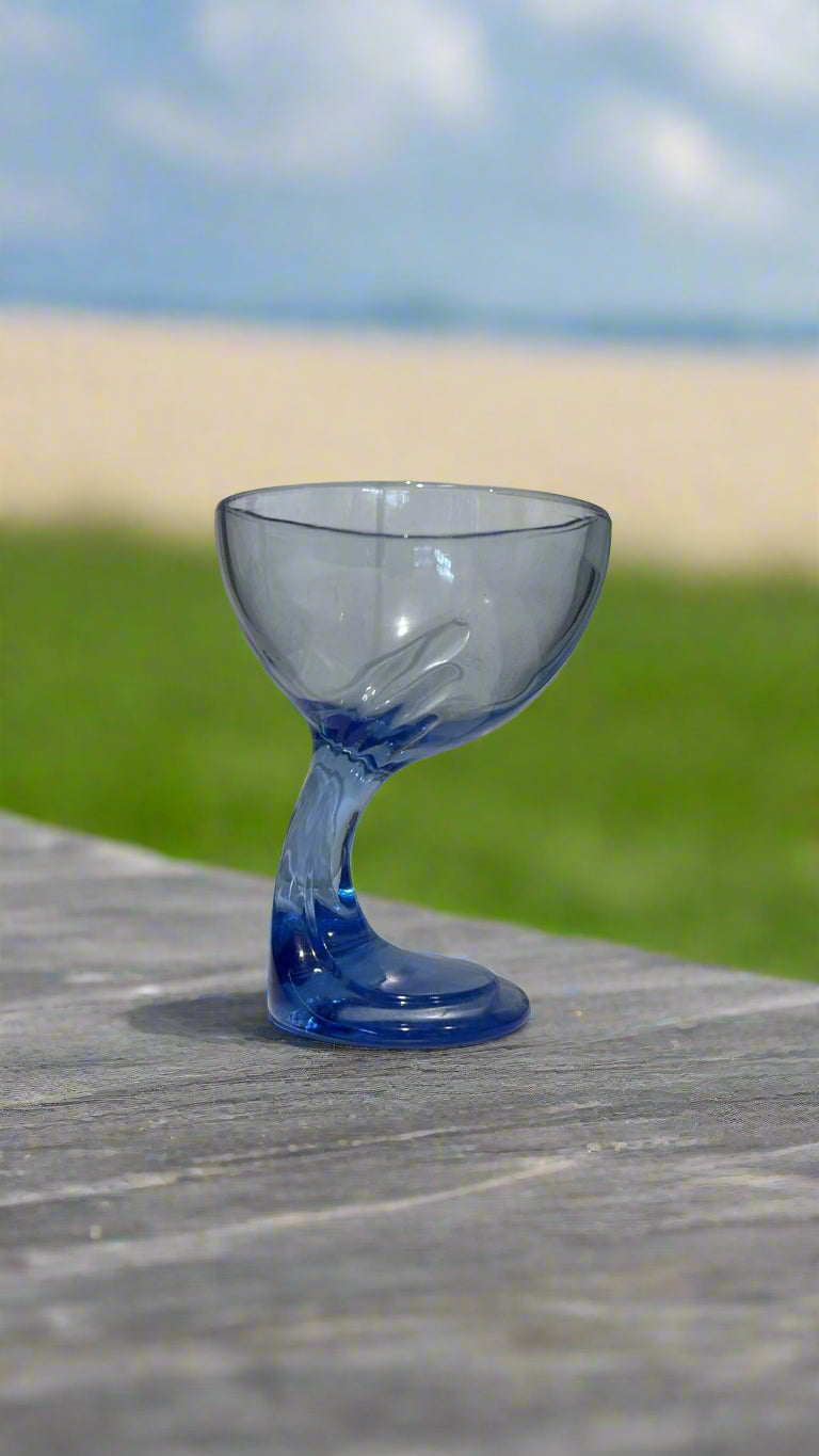 6er-Set blaue Dessertschalen ca. 14 cm hoch