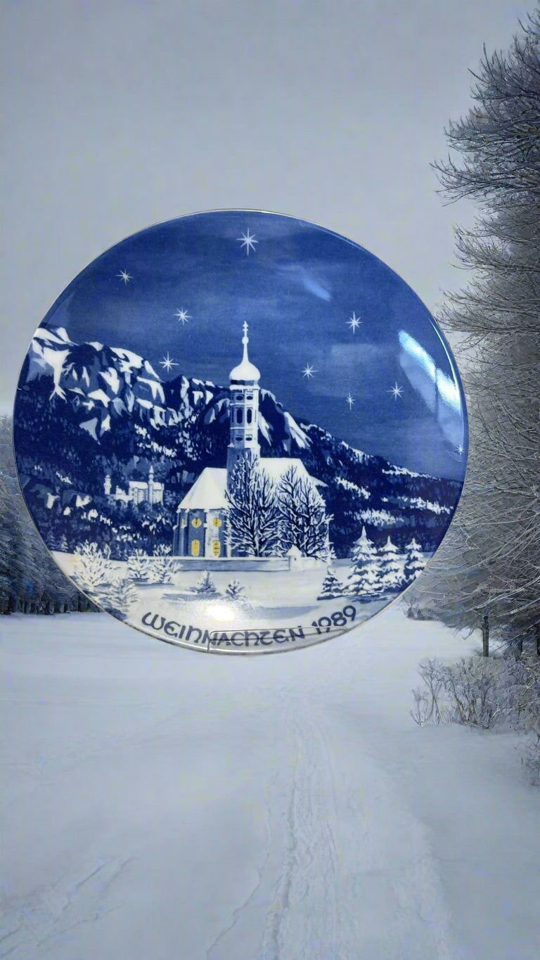 Wandteller St. Coloman Weihnachten 1989