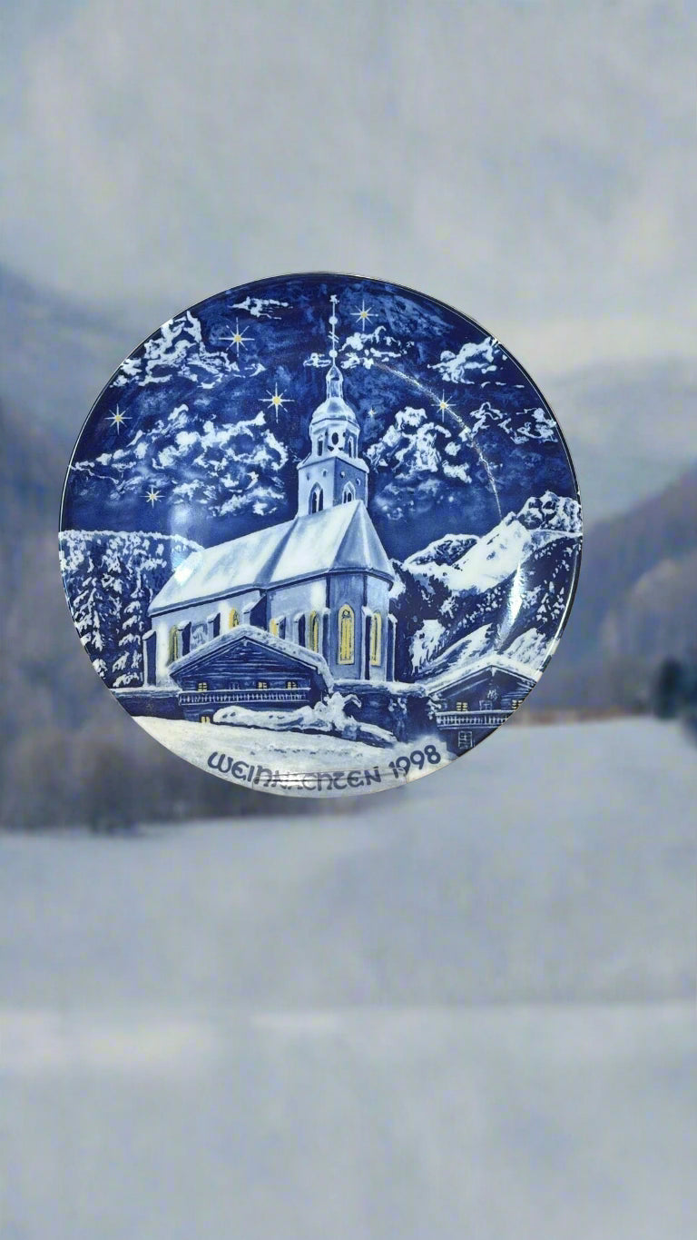 Wandteller Kirche zu Obermauern Weihnachten 1998