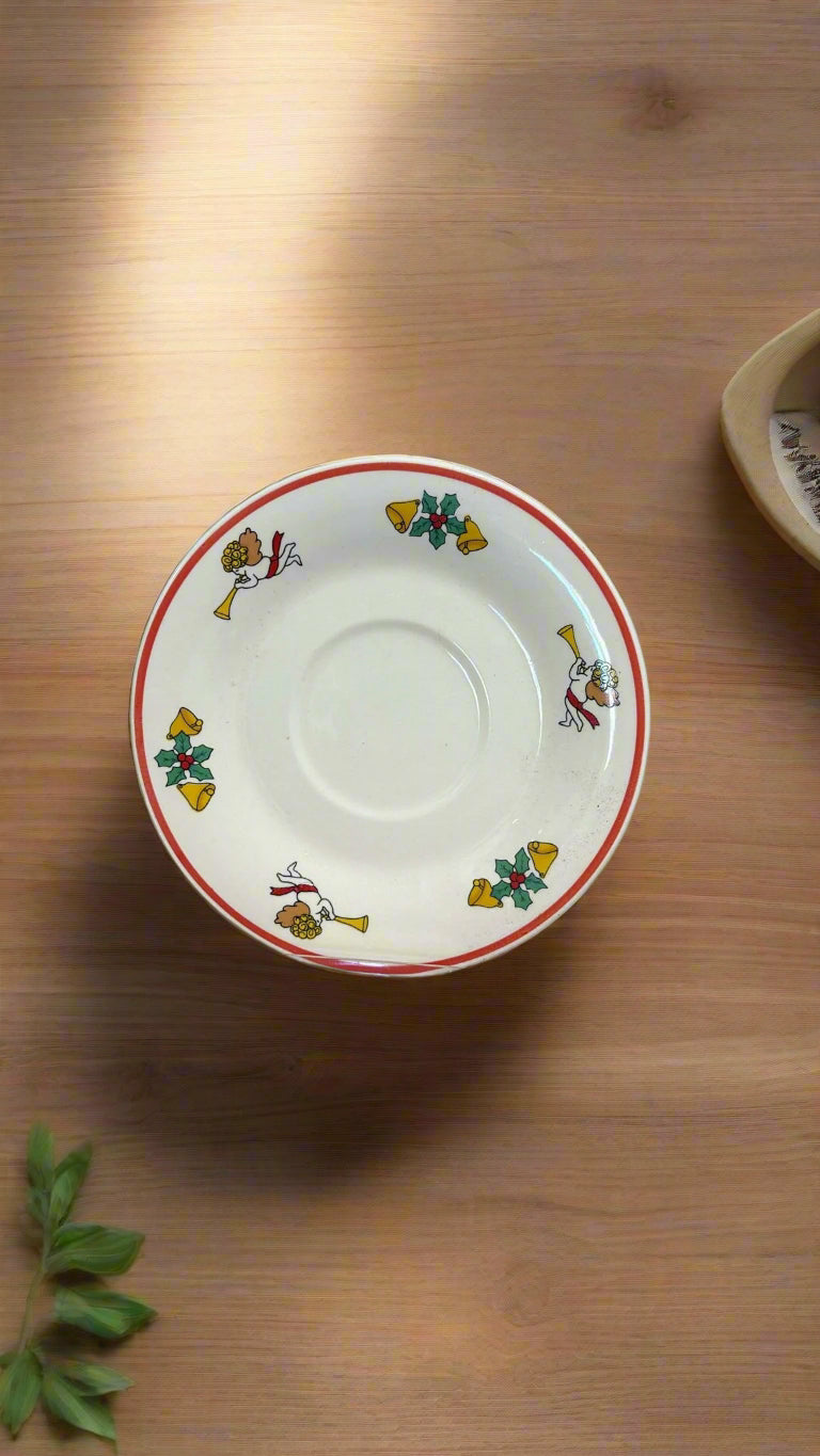 Porzellan Geschirset Weinachtsedition (Teller, Tasse, Untertasse)