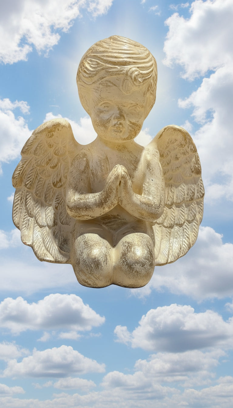 Kniende Engel Figur ca. 15 cm
