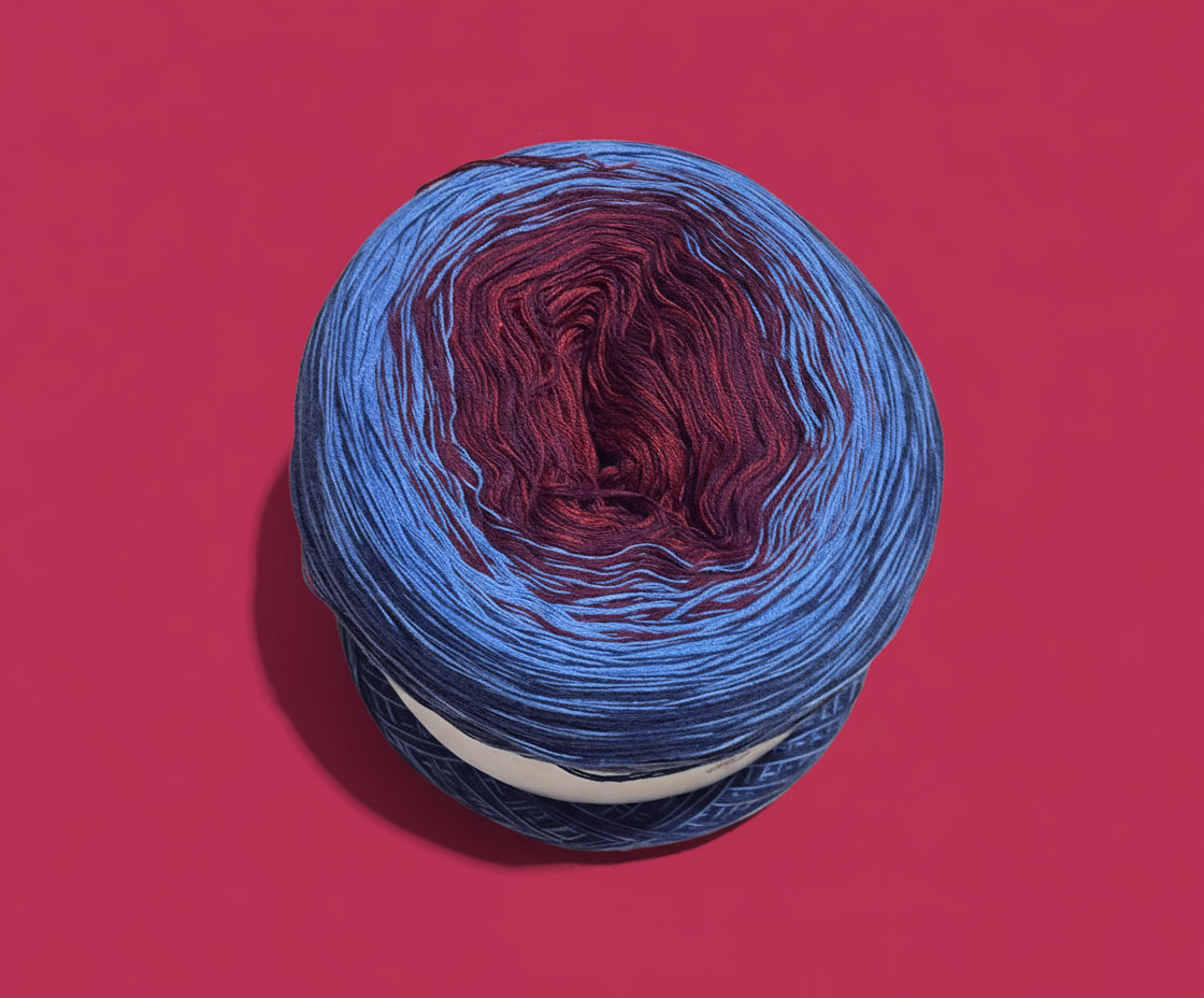 4-Fädiges Garn ,, Abendrot"