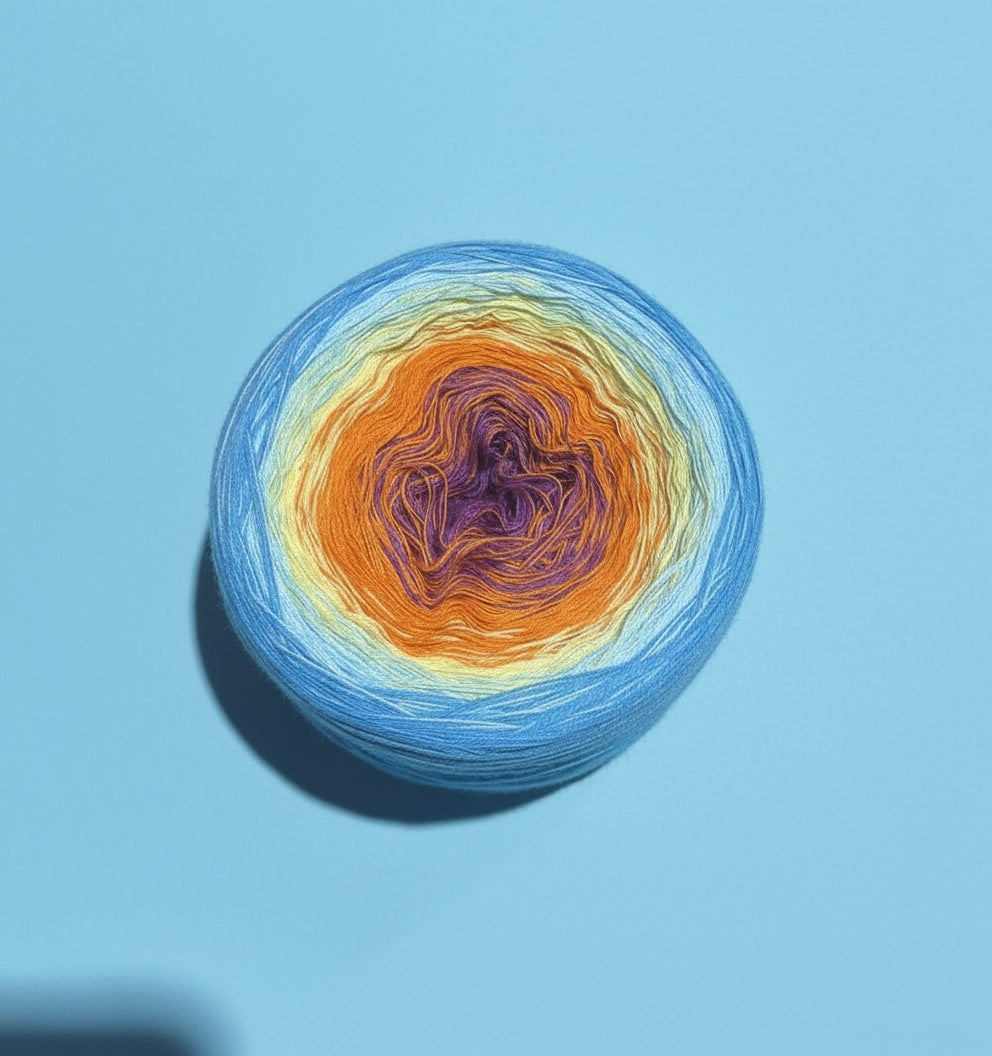 4-Fädiges Garn ,, Sonnenhimmel"