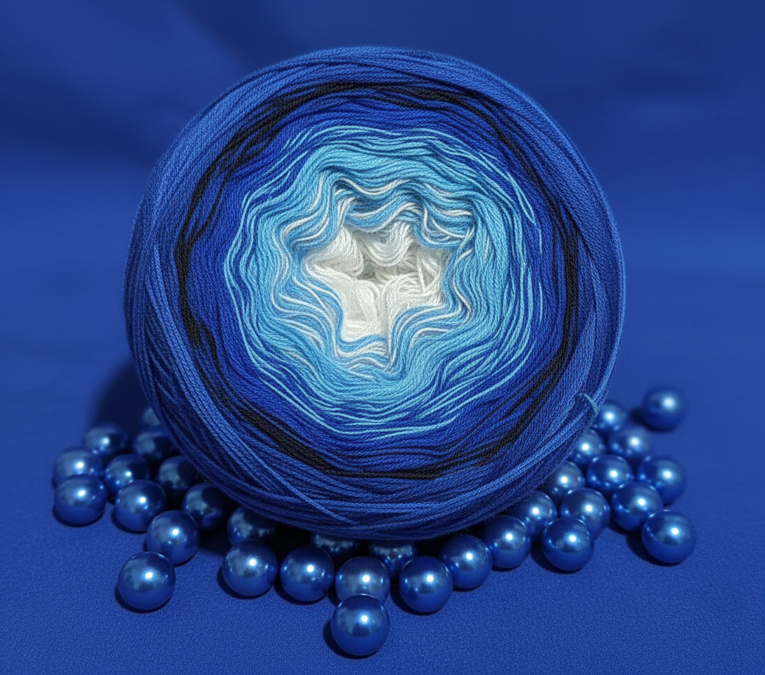3-Fädiges Garn ,,Pearl".