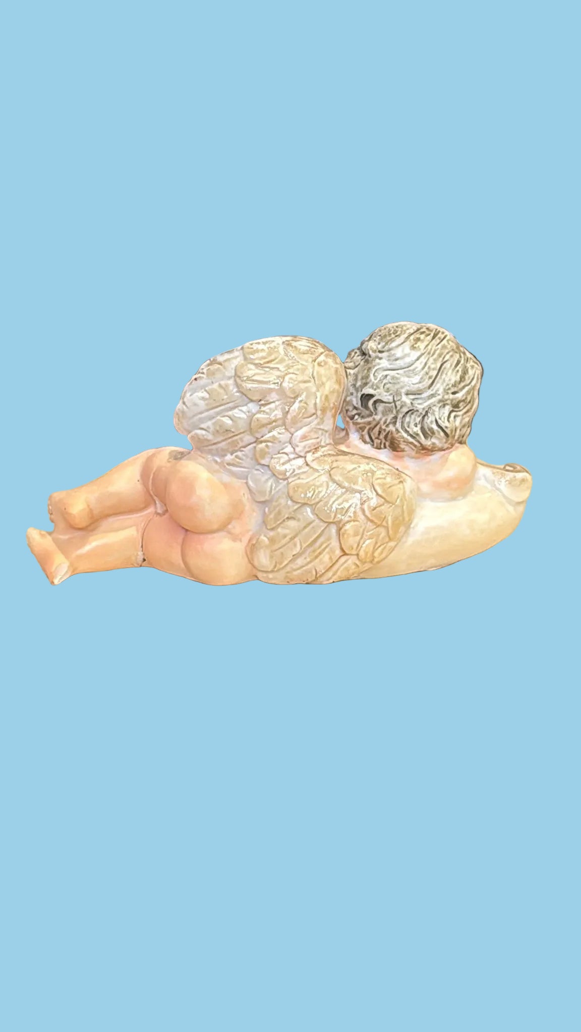 Liegende Engel Figur ca. 10 cm lang
