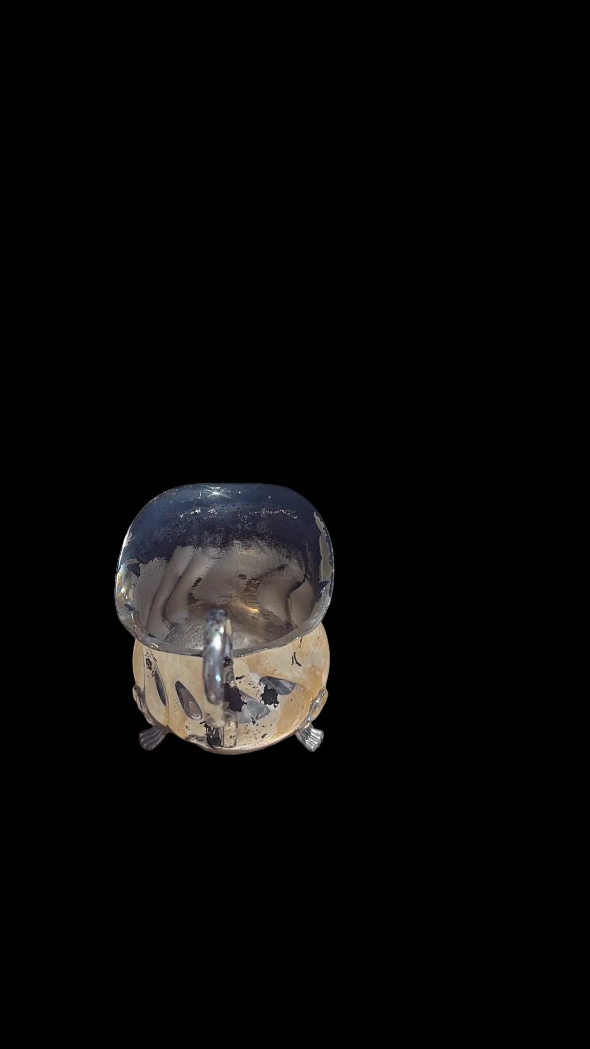 Versilbertes Sahnekännchen ca. 6 cm hoch