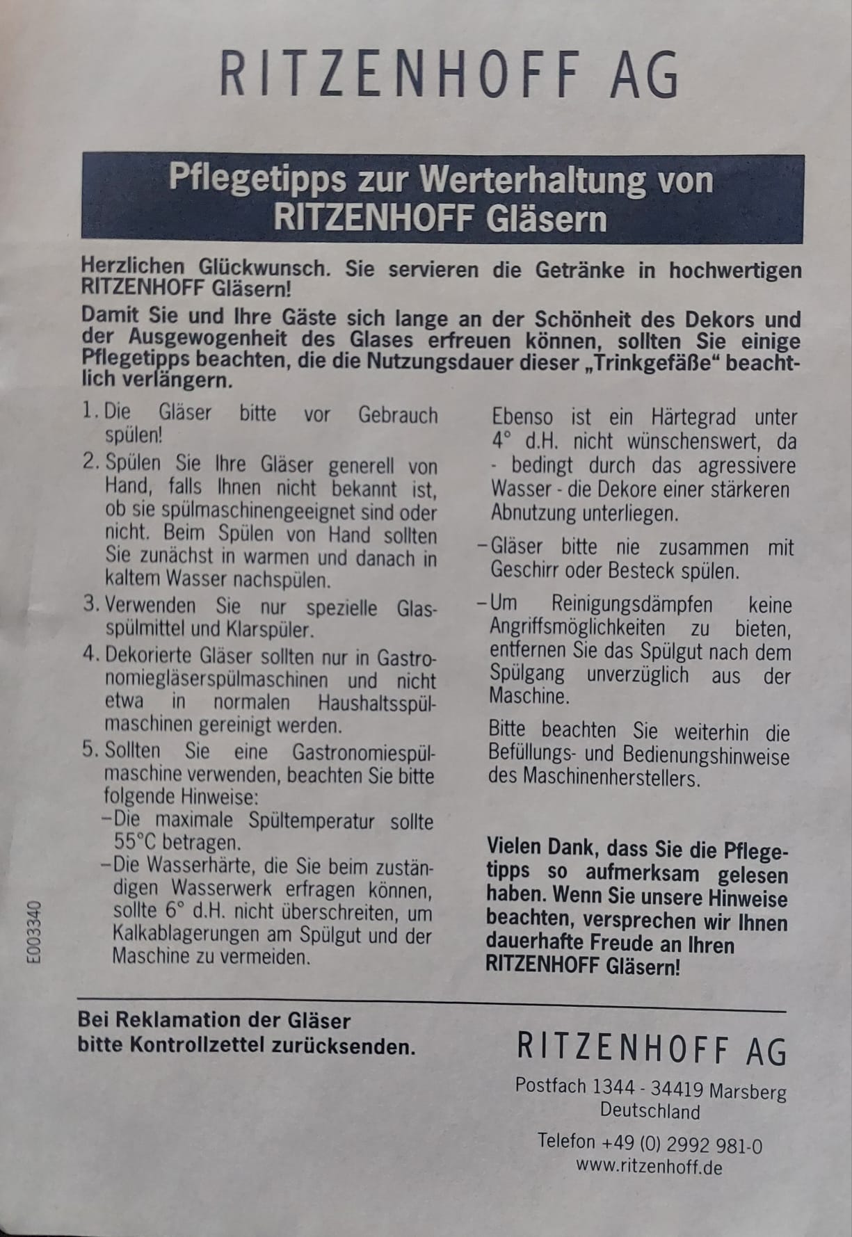 Pokale Trinkgläser 0,4l Brinkhoffs No1 von Ritzenhoff - Neu