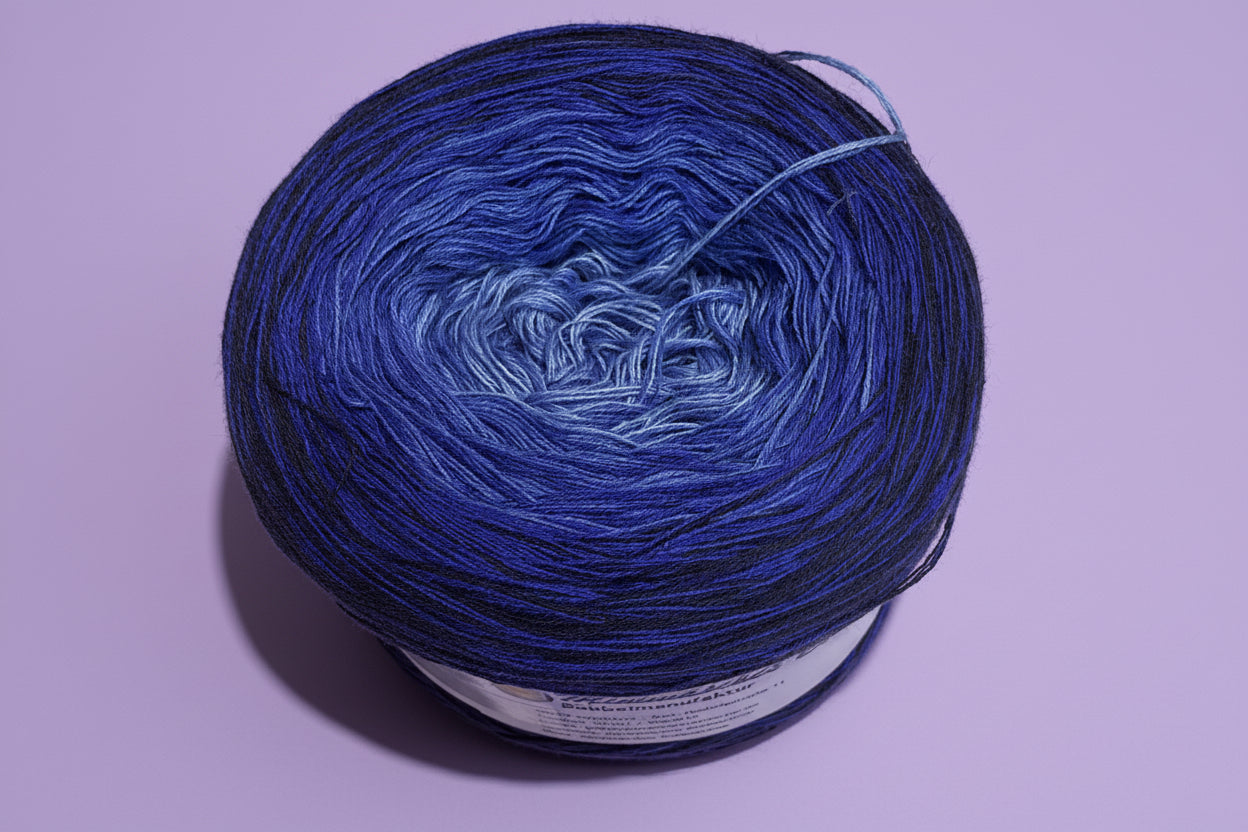 3-Fädiges Garn ,, Purple blues "