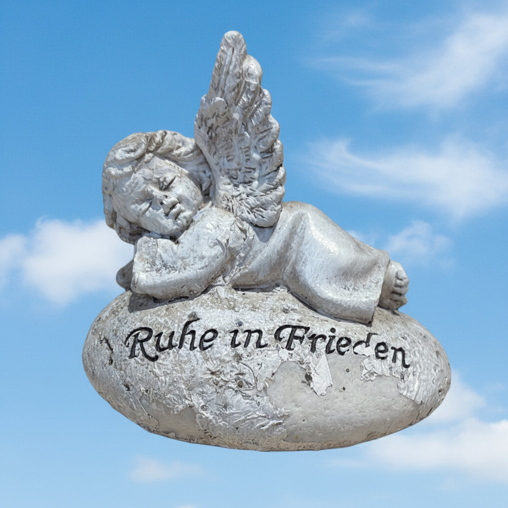 Grab Engel ,,Ruhe in Frieden" ca. 10 cm lang