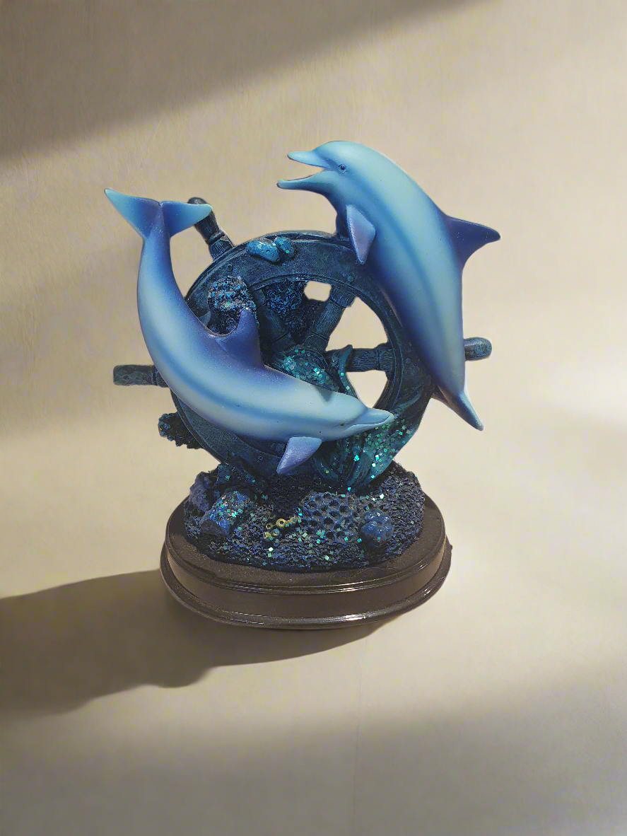Delfin Skulptur Kunststoff