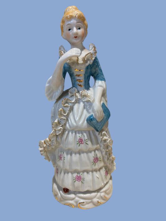Porzellan Figur Set Adeliger ca. 19 cm
