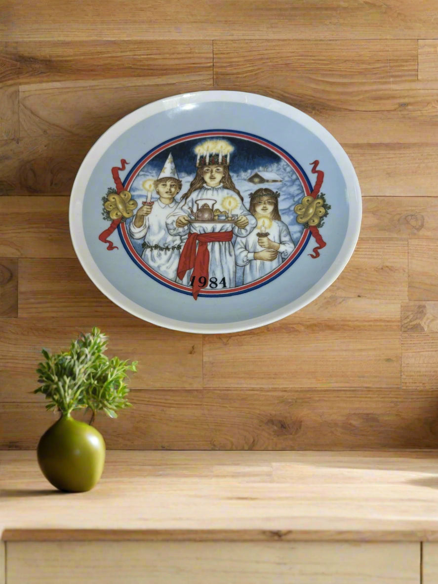 Weihnachts-Wandteller 1984 ca. 20 cm