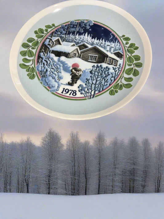 Weihnachts-Wandteller 1978 ca.20 cm