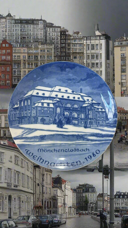 Porzellanteller Mönchengladbach 1980 ca. 20 cm