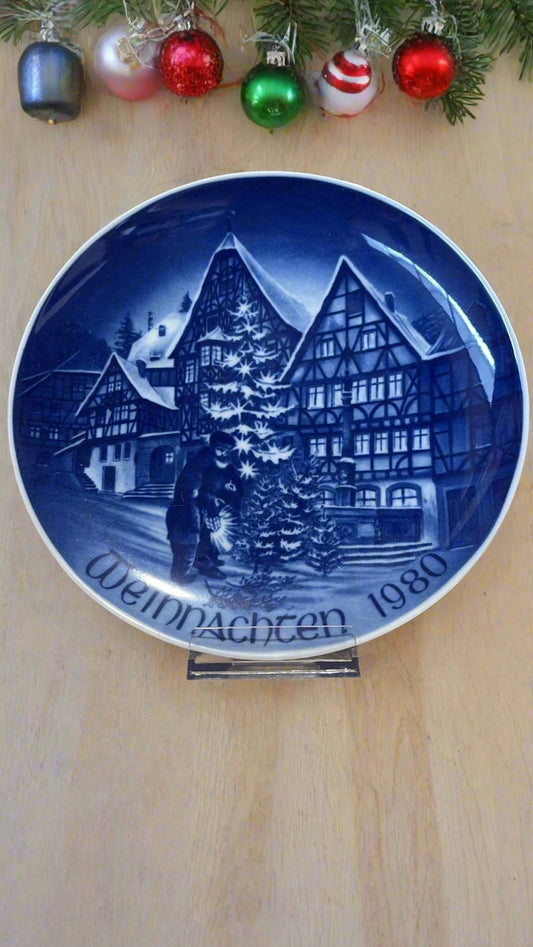 Porzellanteller Weihnachten 1980 ca. 20 cm