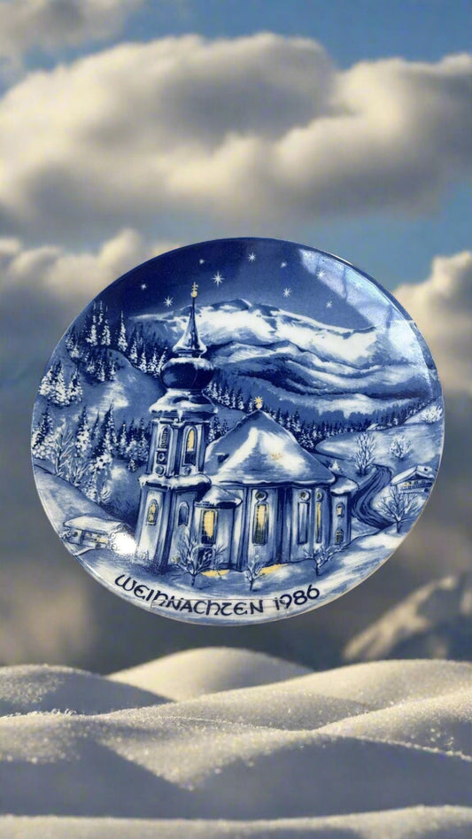 Porzellanteller Weihnachten  1986