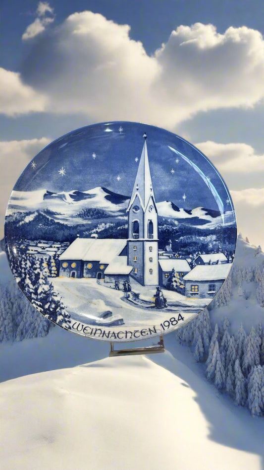 Porzellanteller Weihnachten 1984