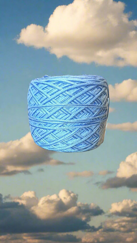 Kleiner Wollballen blau