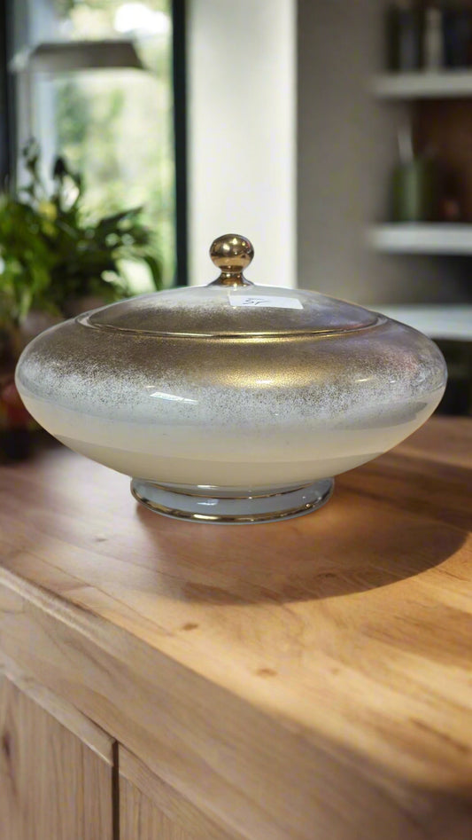 Porzellan Dose ca. 11 cm