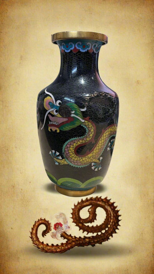 Chinesische Drachen Vase ca. 17cm