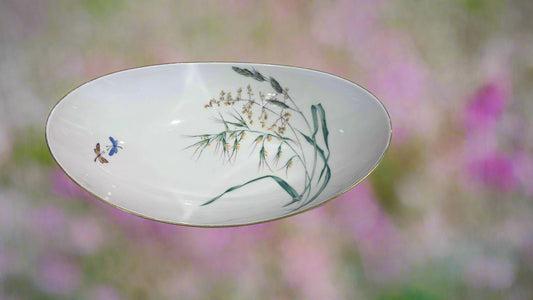 Ovale Porzellanplatte ca. 31 cm