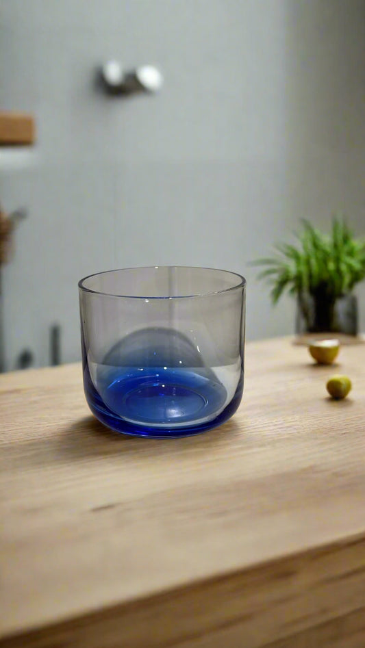 6er-Set blaue Trinkgläser