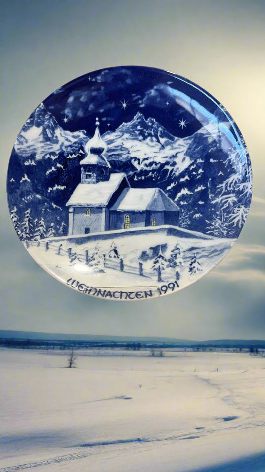 Wandteller Antoniuskircherl Weihnachten 1991
