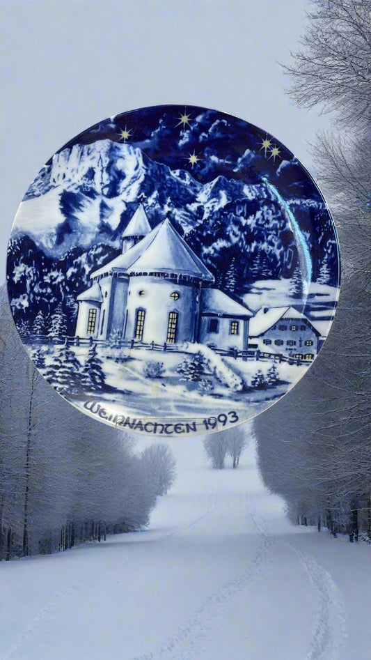 Wandteller Kirche Maria Ettenberg Weihnachten 1993