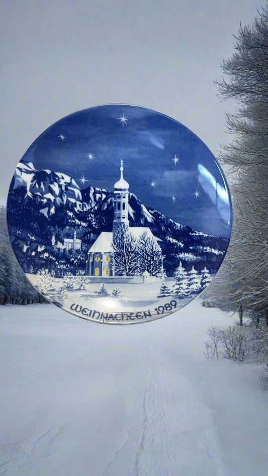 Wandteller St. Coloman Weihnachten 1989