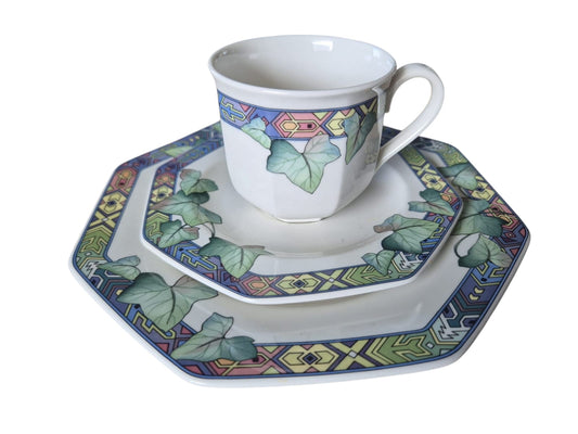 Villeroy & Boch Pasadena Kaffeegedeck bestehend aus Kuchenteller, Untertasse, Tasse