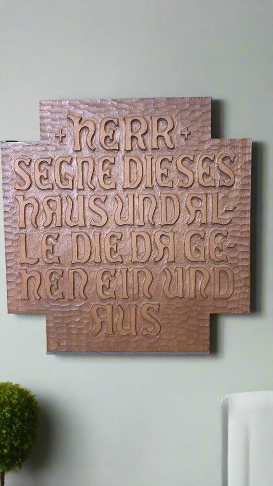 Handgeschnitzter Haussegen ca. 25 cm