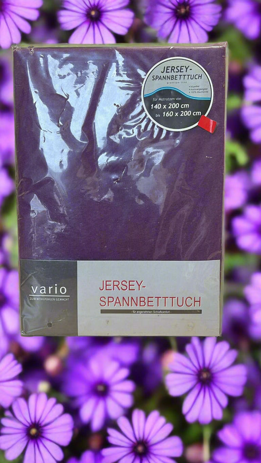 Spannbetttuch Lila 140 x 200 bis 160 x 200