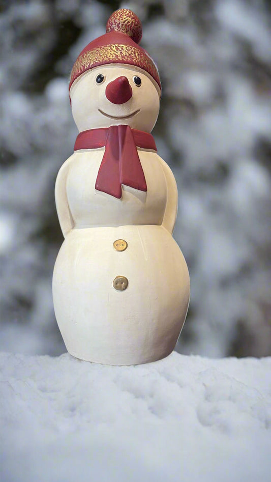 Weihnachts- Schneemann Figur