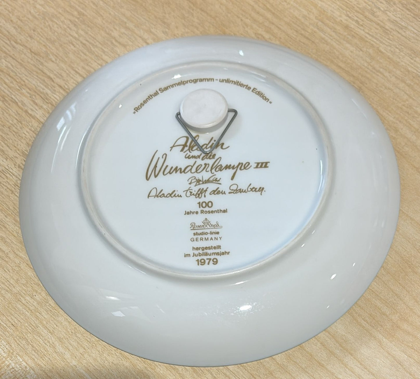 4 Sammelteller der Serie Aladin und die Wunderlampe 3 ca. 16 cm