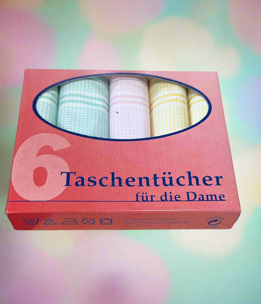 6 Taschentücher für Damen