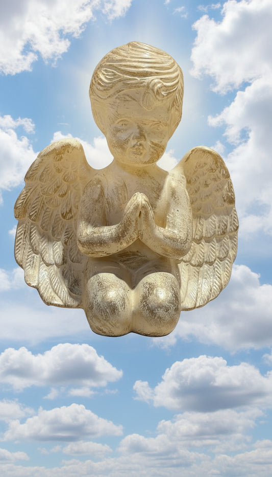 Kniende Engel Figur ca. 15 cm